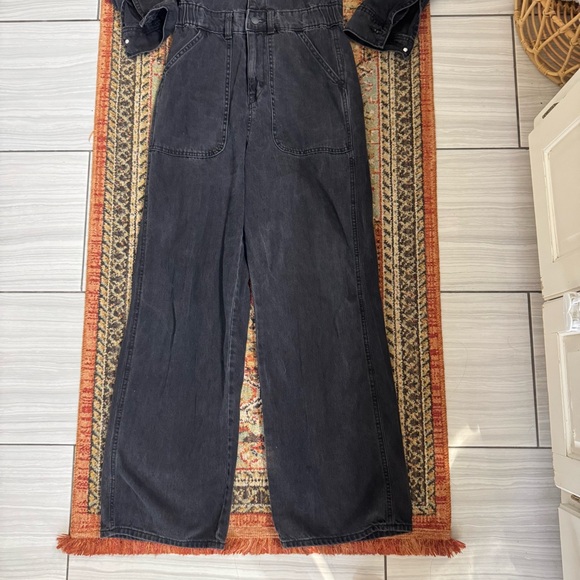 Black Denim Jumpsuit - Picture 5 of 7